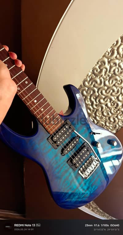 Ibanez Electric guitar Gio series Grx70qa Transparent blue