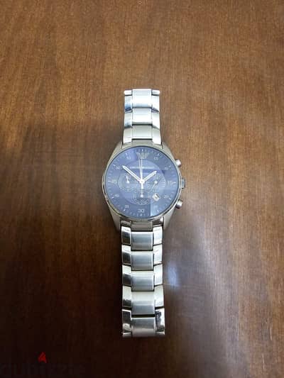 Emporio Armani Chronograph Blue Dial Stainless Steel Men’s Watch