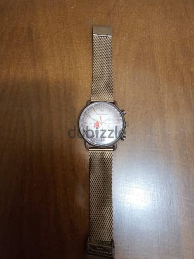 Emporio Armani Chronograph Mesh Strap Gray Dial Men’s Watch