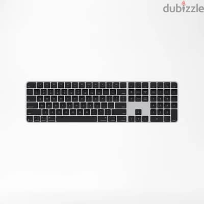 Apple magic keyboard with numeric pad, Touch ID - USB-C - Black Arabic