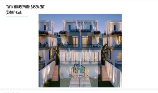 Twin house at a bargain price, installments over 8 years, Sheikh Zayed, opposite the entrance to Zed 4, very prime location, Basin 1