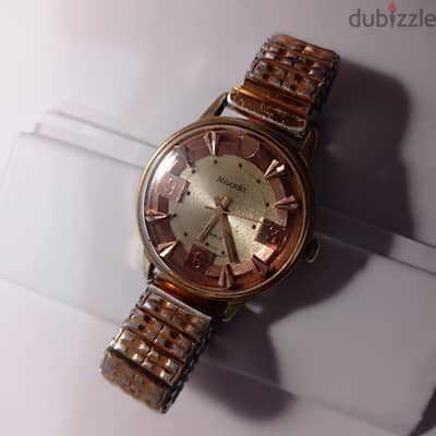 Vintage Swiss Nivada Watch Original – Classic Gold Retro Watch