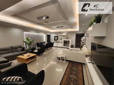 185 sq m fully furnished and finished apartment for sale at the lowest price in Hayat Residence with a distinctive layout and open view Ready for view