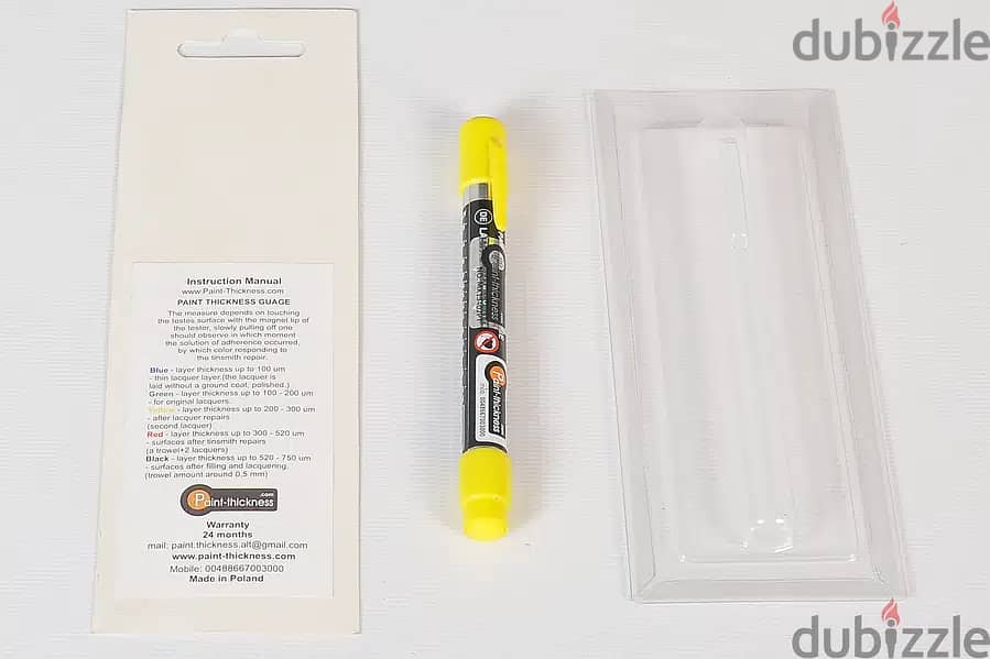 قلم كشف دهان السيارات البولندى الرفيع بالضمان Paint Thickness 2