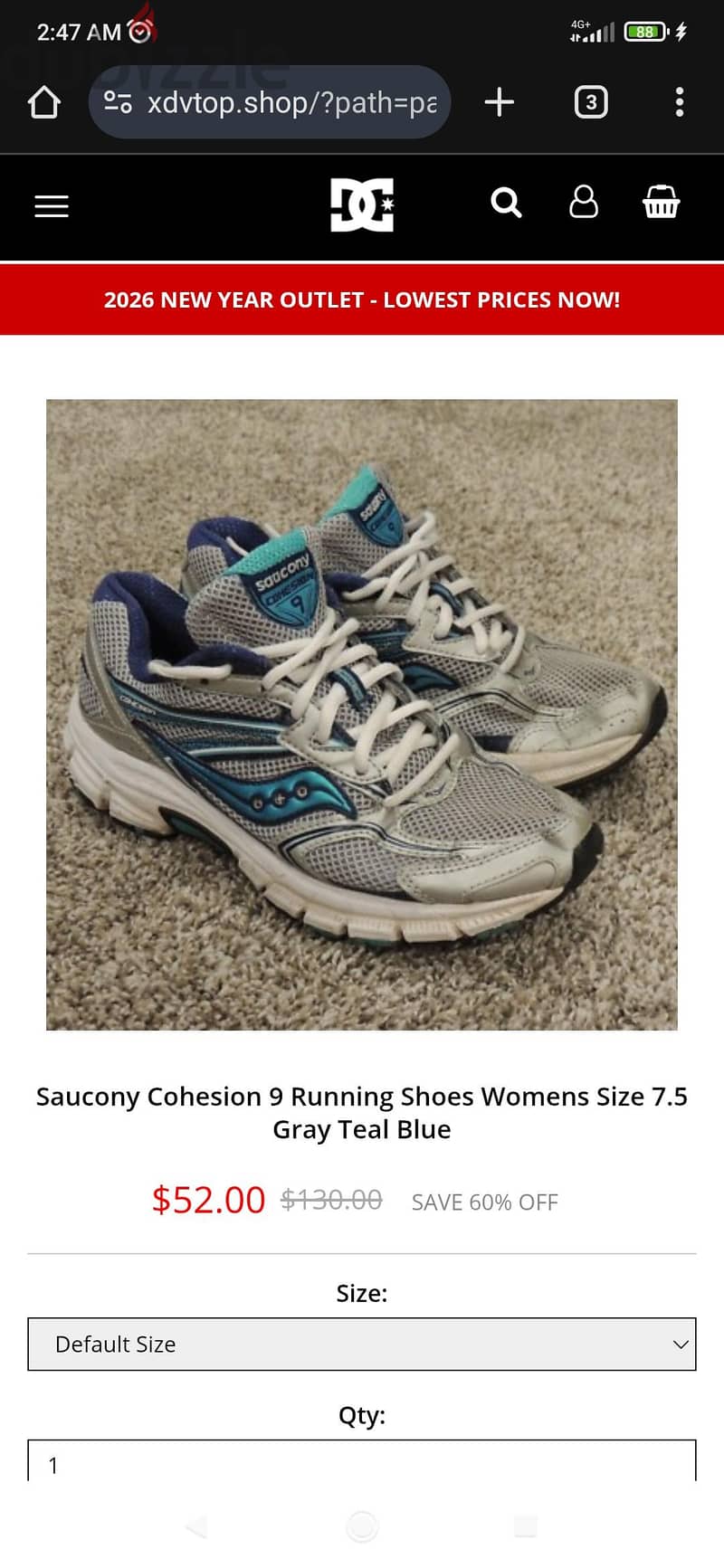 Saucony Cohesion 9 Size 40.5 1