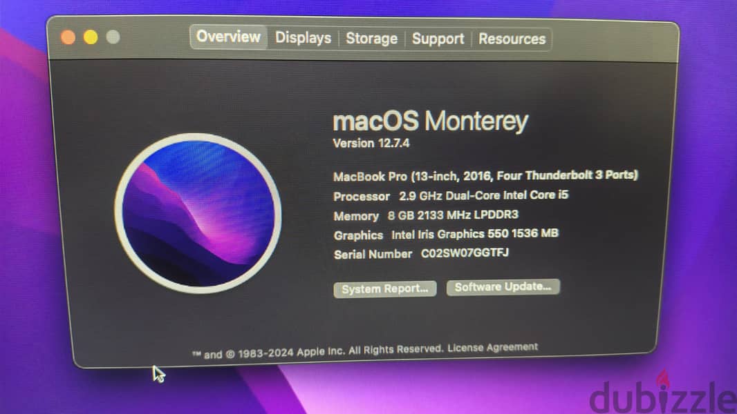 MacBook pro 2016-touchpad-4 USB- c 7