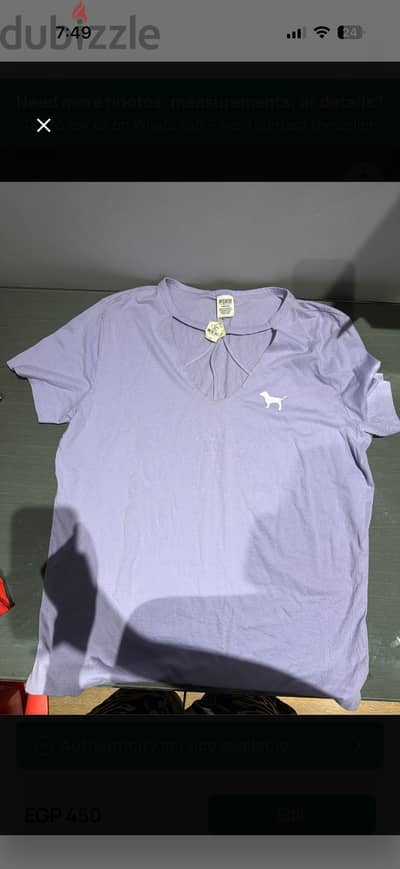 PINK tshirt size large brand new