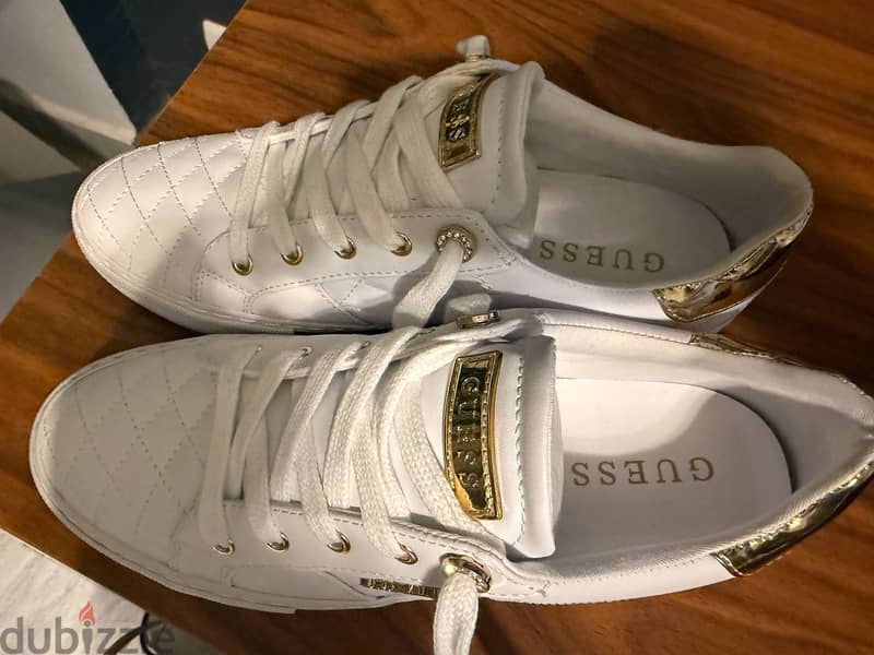 Original Guess white sneakers size 9 2