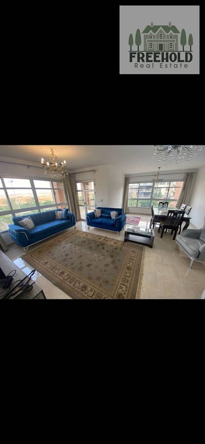 Furnished apartment for rent in Madinaty B8, double view on street & park, prime location just steps from services.