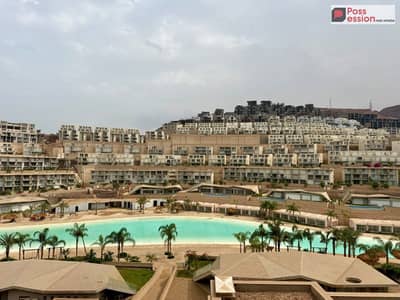 شاليه للبيع متشطب بالكامل فيو علي لاجون في قرية المونت جلاله العين السخنة Il Monte باطلاله علي ابراج الجلاله - بالقرب من لافيستا السخنة و تلال السخنة