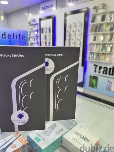 Samsung galaxy s26 ultra 512 giga sky blue  جديد متبرشم