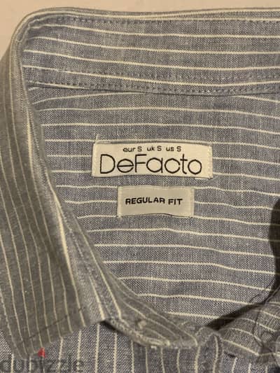 Defacto Linen Regular Fit Shirt S