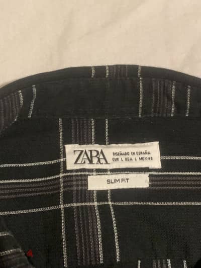 Zara Slim Fit Shirt L