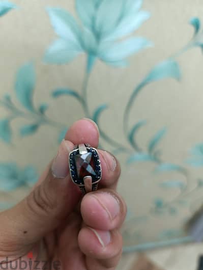 خاتم فضة ايطالي طراز( تركي) تحفه