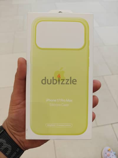 iphone 17 pro max original cover neon yellow new sealed
