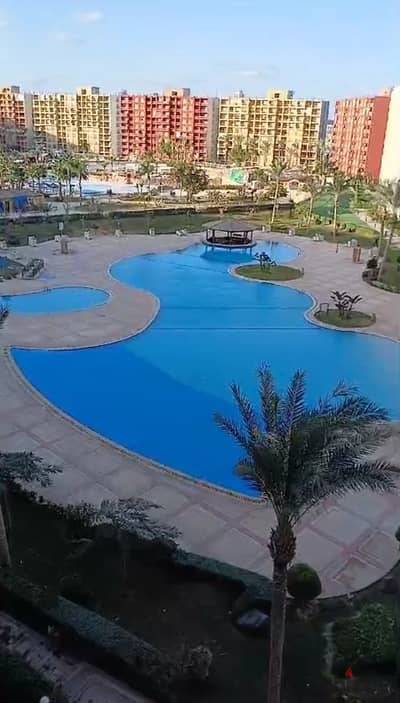 استوديو للإيجار في الأكوا – بورتو جولف، فرش ممتاز وتشطيب راقي، فيو مميز على المسطحات المائية 