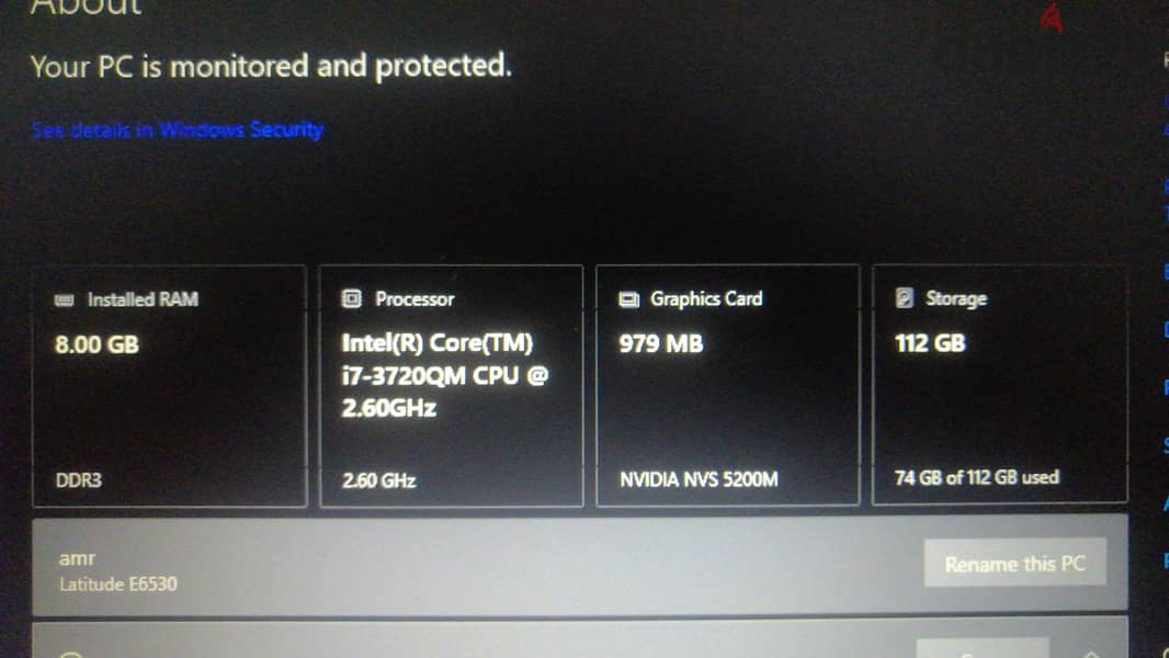 dell latuid E6530 2