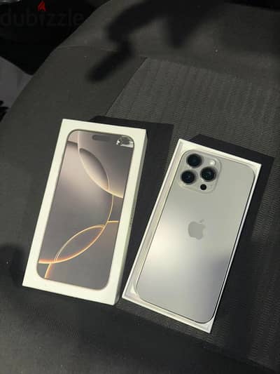 iPhone 16 pro max 1 tera natural titanium