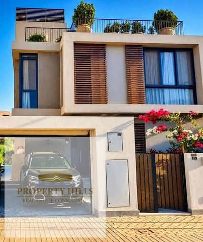 اخر فيلا  متشطبه بالكامل بالتقسيط في ارقي كومبوند فيلات فقط فيو لاند سكيب علي طريق السويس جنب نادي هيليوبوليس و الشروق و مدينتي سوديك ايست
