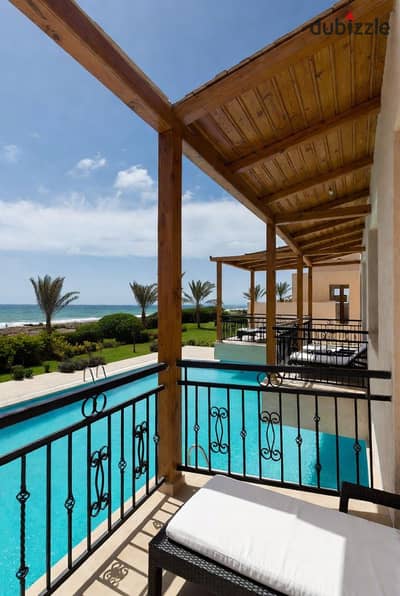 View of the sea chalet with two rooms for sale in Ain Sokhna, ready for inspection with a 30% discount. It is currently operational, and rentals have already begun. Delivery within 6 months.