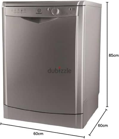 غسالة أطباق Indesit  فضي - 10 أفراد - تعمل بكفاءة تامة