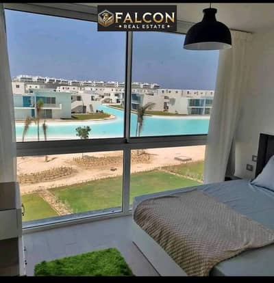 شاليه فاخربفيو على البحر( بخصم 35%) بتشطيب vip + قسط 9 سنوات للبيع فى foka bay  فوكا باى الساحل الشمالى
