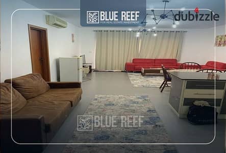 Chalet with garden overlooking the sea directly in front of the pool for rent, at a very special price in Amwaj, North Coast