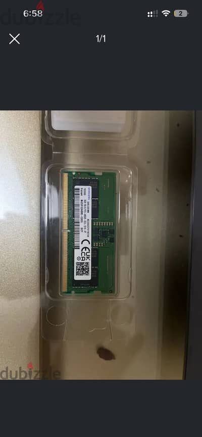 8 RAM DDR5 4800 hz خلع استعمال خفيف