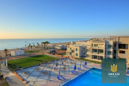 130m² beachfront chalet with roof terrace, ready for immediate occupancy, for sale in installments in Aroma Sokhna village, next to Azha.