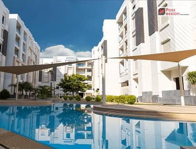 2-bedroom fully finished apartment with ACs for sale in Al Jar Sheraton beside City Centre Almaza, 10 mins from New Cairo.