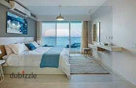 شاليه متشطب بView بانورامي بحر للبيع بالتقسيط في ارقى Resort في العين السخنة