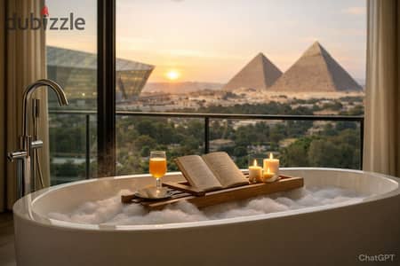 Near the Pyramids – Investment Studio for Sale with Daily Rental Income in Dollars (Highest Return), located in front of Al Waha Hotel and close to th