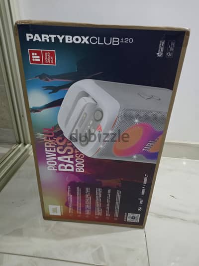 JBL partybox club 120 white colour