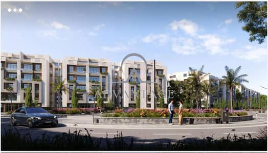 A fully finished 2-bedroom apartment in AL-JAR British District, located directly in front of Madinaty on Suez Road next to La Vista now.