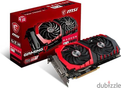 كارت شاشة  Msi RX 570 gaming x 4 gb