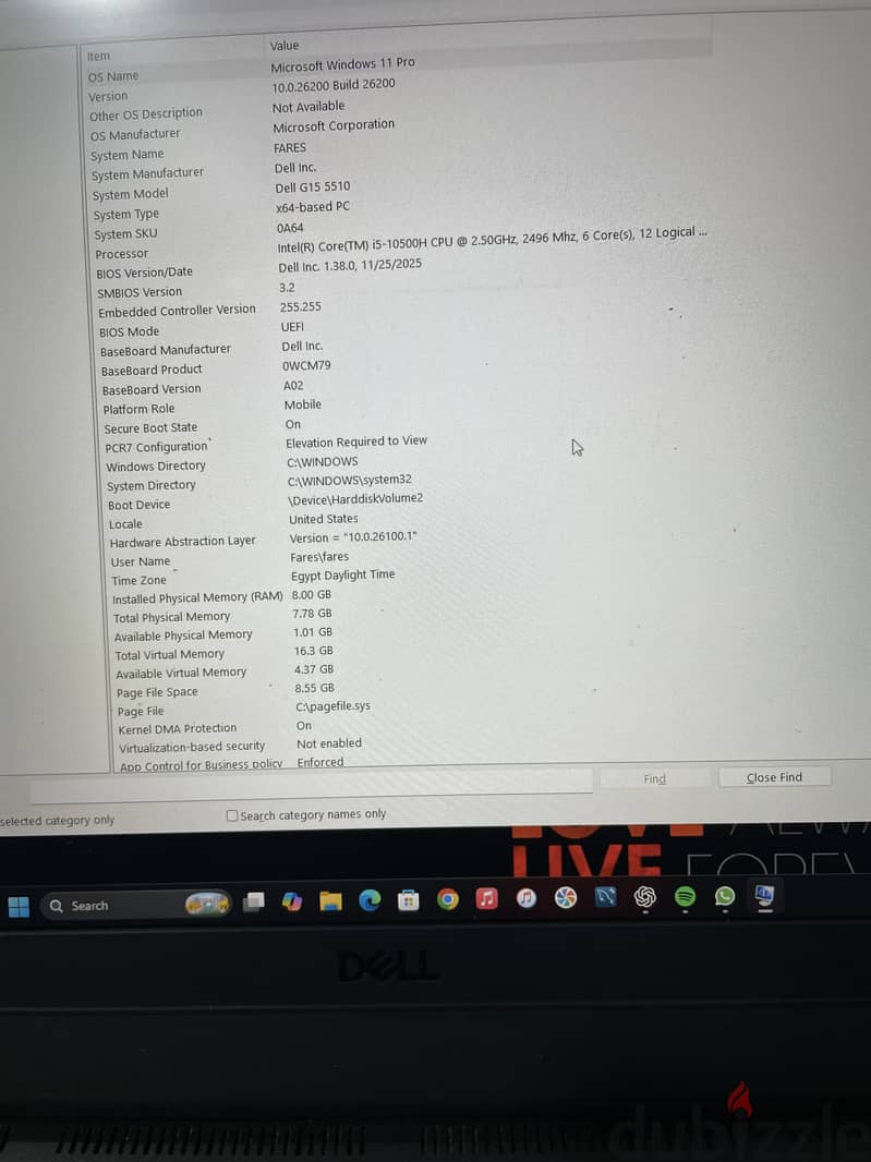 Dell g15 7