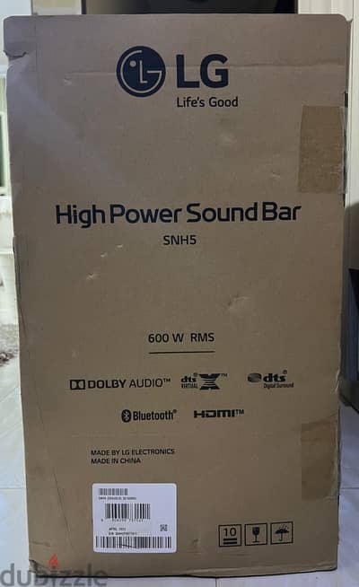 LG sound bar snh5