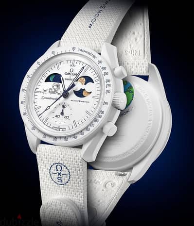 Swatch Omega Moonphase limited white