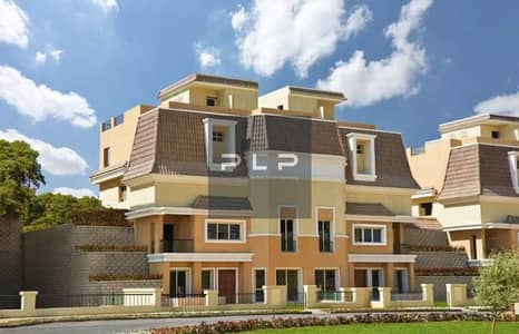 اس فيلا ميدل ريسيل للبيع برايم لوكيشن في كمبوند سراي بمرحلة S1 القاهرة الجديدة امام مدينتي وطريق الامل وعلي طريق السويس مباشرة