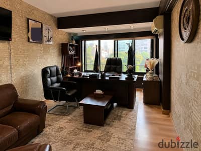 مكتب مفروش للايجار في المهندسين 3غرف وحمام 140م
