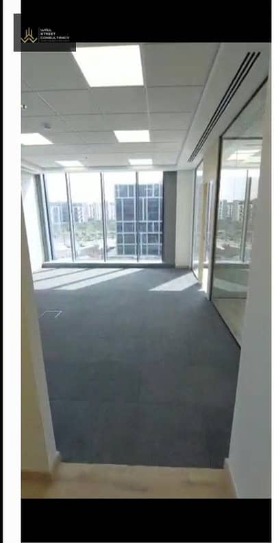 Furnished office with installed AC for rent in Cairo Festival City, New Cairo