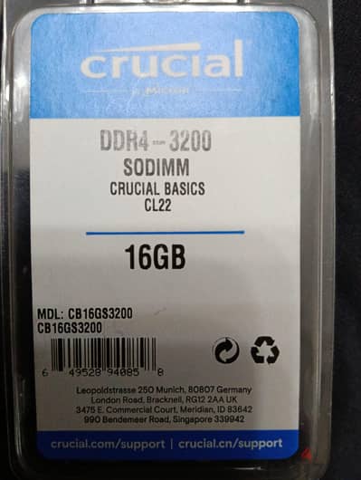 16GB labtop RAM DDR4 3200