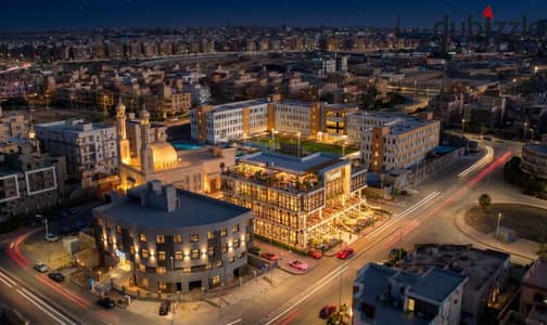 عيادة للبيع بالتقسيط مساحتها 55 متر أفضل لوكيشن في الشيخ زايد  اقل مقدم واطول فترة سداد  تجمع سكنى وادارى وتجارى استثمار مضمون ايجار مضمون عائد شهري