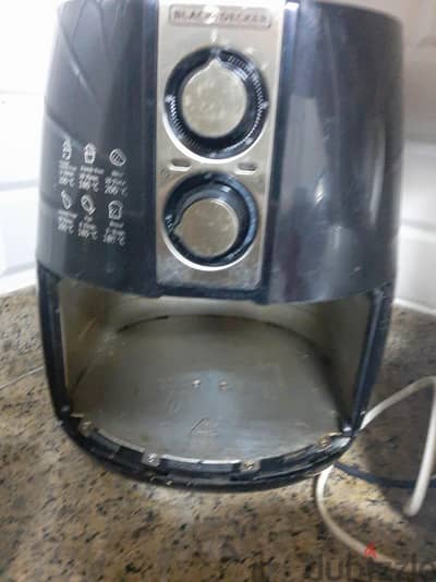 black and decker air fryer (4L)