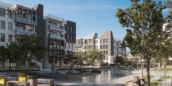 155 meters apartment for a bargain price with a direct view of artificial lakes in Sheikh Zayed near The Estates Sodic