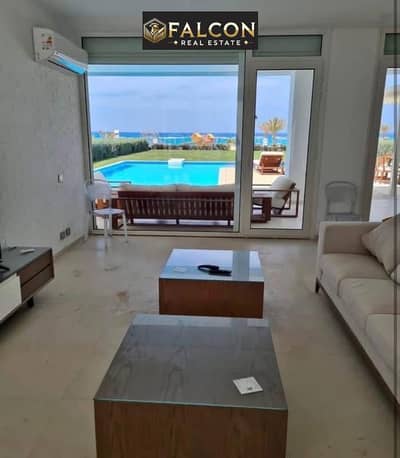بإطلالة على البحر واللاجون  شاليه كامل التشطيب  في كالي كوست الساحل الشمالي cali Coast, North Coast