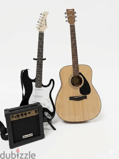 Guitar Yamaha acoustic and electric guitar