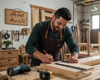 نجار شامل (تركيب تفصيل صيانة )التزام بالمواعيد