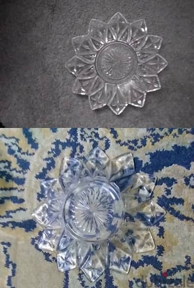 طبق كريستال عمره اكتر من 75 سنة