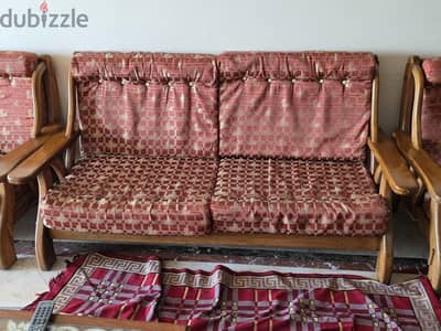انتريه أسيوطى ٤ كراسى وكنبه وترابيزه